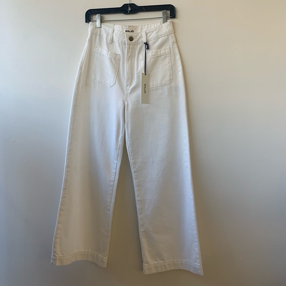 rolla’s Pants - Rolla’s high Rise wide leg sailor jeans